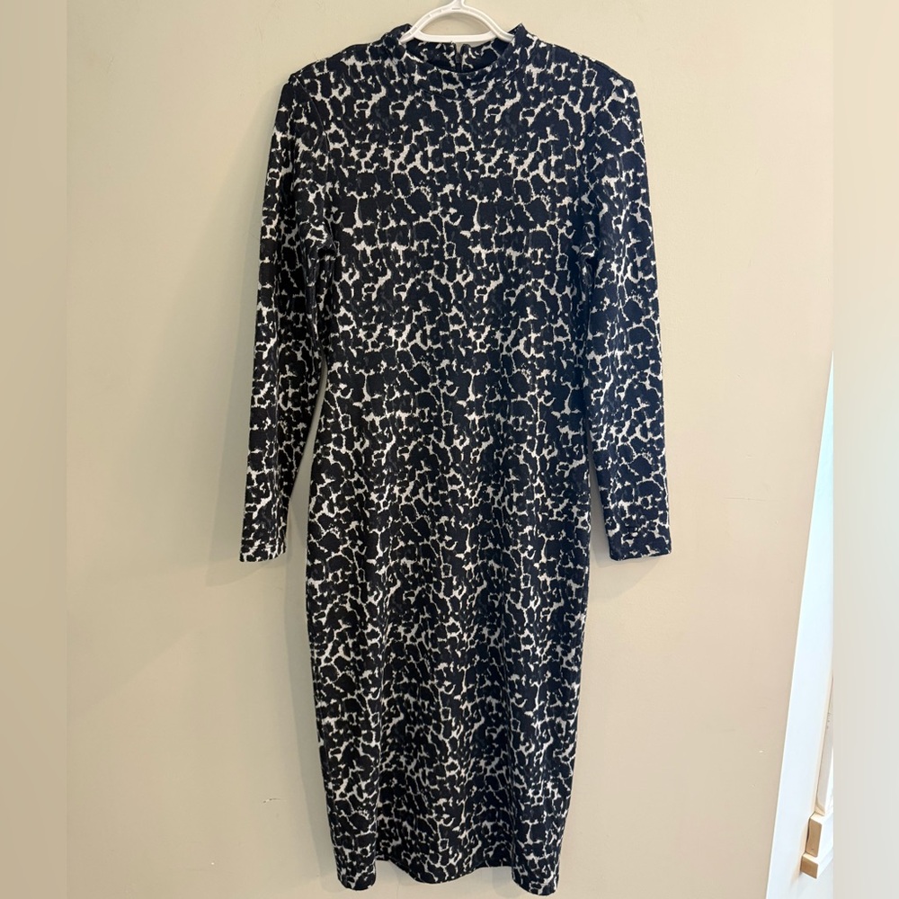 Ted Baker Monochrome Long Sleeve Dress